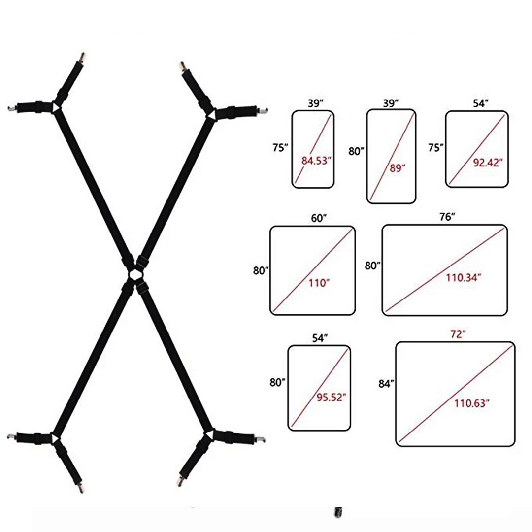 گیره نگهدارنده ملحفه تخت مدل 4 سر