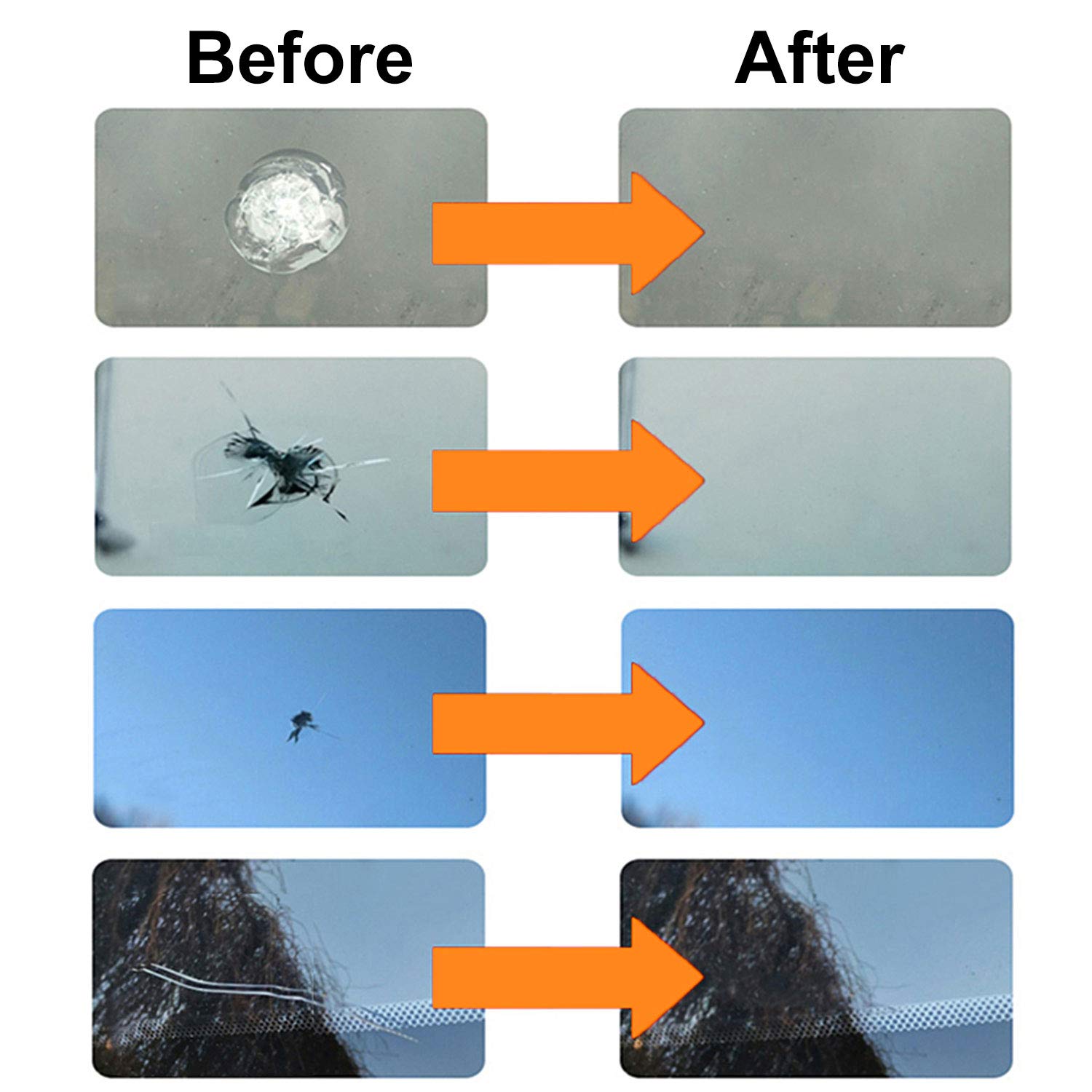 کیت کامل ترمیم ترک شیشه خودرو